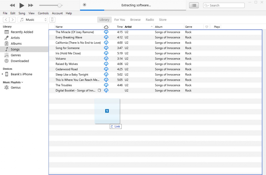 Skopiuj muzykę do iTunes