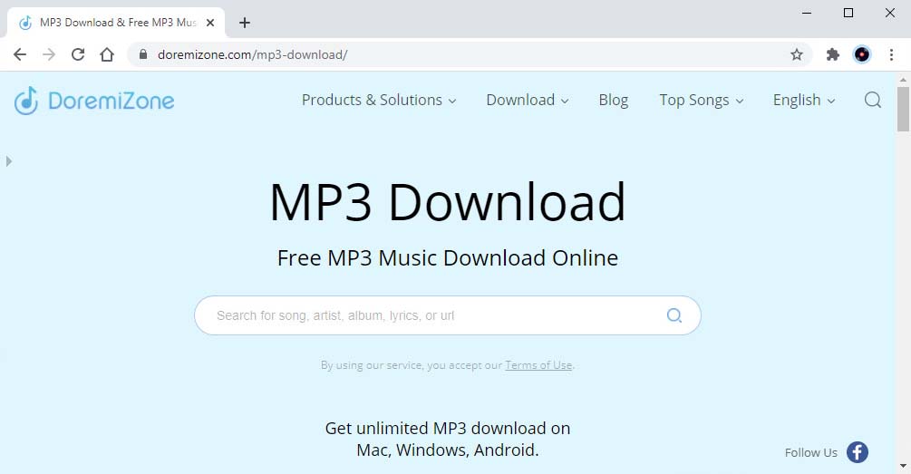 Facebook zu MP3 Konverter online
