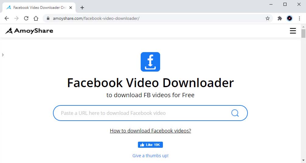 AmoyShare Facebook video-downloader