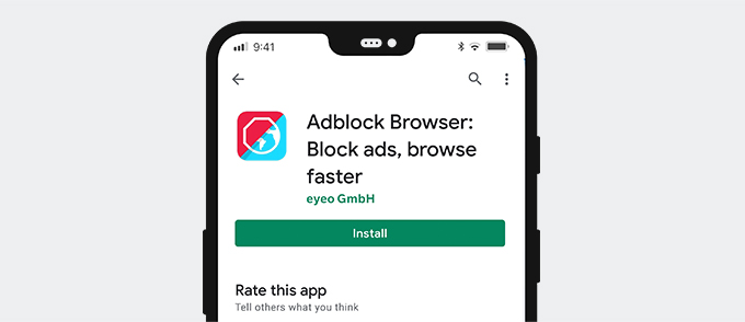 Installez le navigateur Adblock sur Android